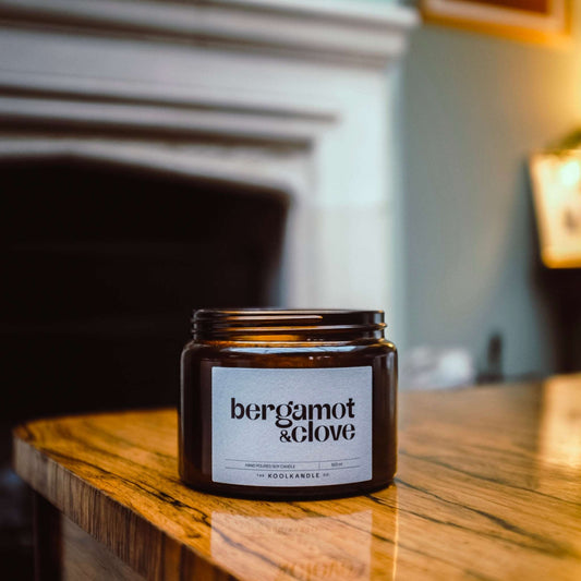 Bergamot & Clove Candle – Aromatic Soy Wax Candle for Relaxation & Home Decor